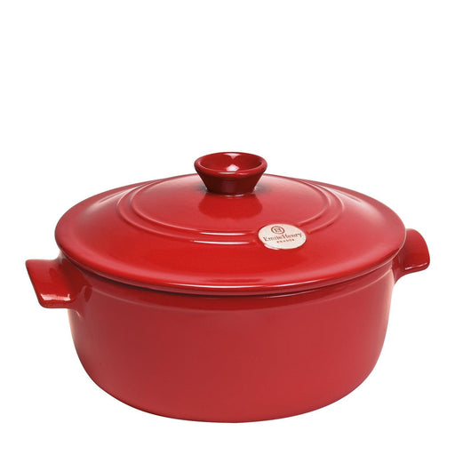 Emile Henry Round Stewpot Burgundy 28.5cm dia. 5.30l