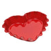 Emile Henry Ruffled heart dish Burgundy 33cm x 29cm