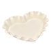 Emile Henry Ruffled heart dish Clay 33cm x 29cm