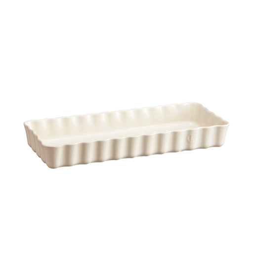 Emile Henry Slim Rectangular Tart Dish Clay - HAUSwares
