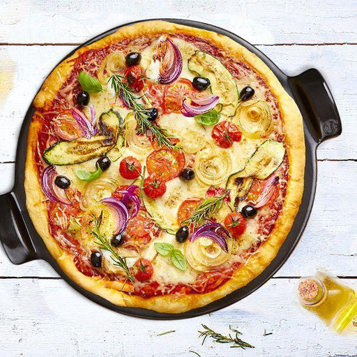 Emile Henry Smooth Pizza Stone Charcoal 37cm dia. - HAUSwares