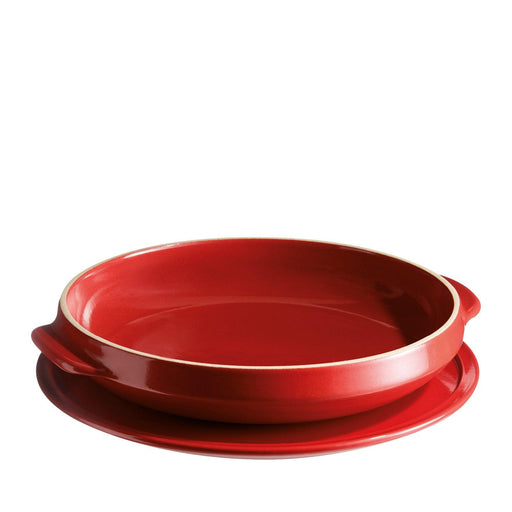 Emile Henry Tarte Tatin Set Burgundy 28cm dia.