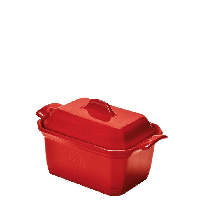 Emile Henry Terrine foie gras + presse Burgundy 19cm x 12cm