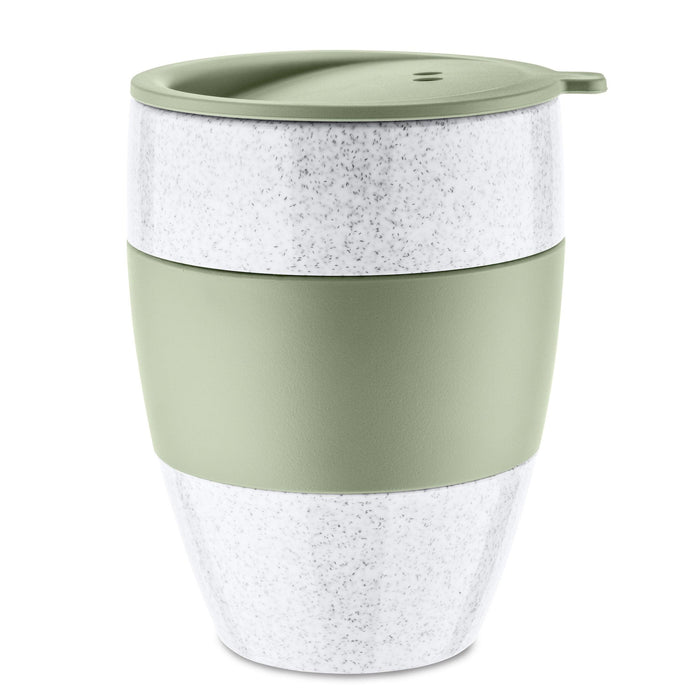 Koziol AROMA TO GO 2.0 Insulated Cup w. lid Organic Green 400ml