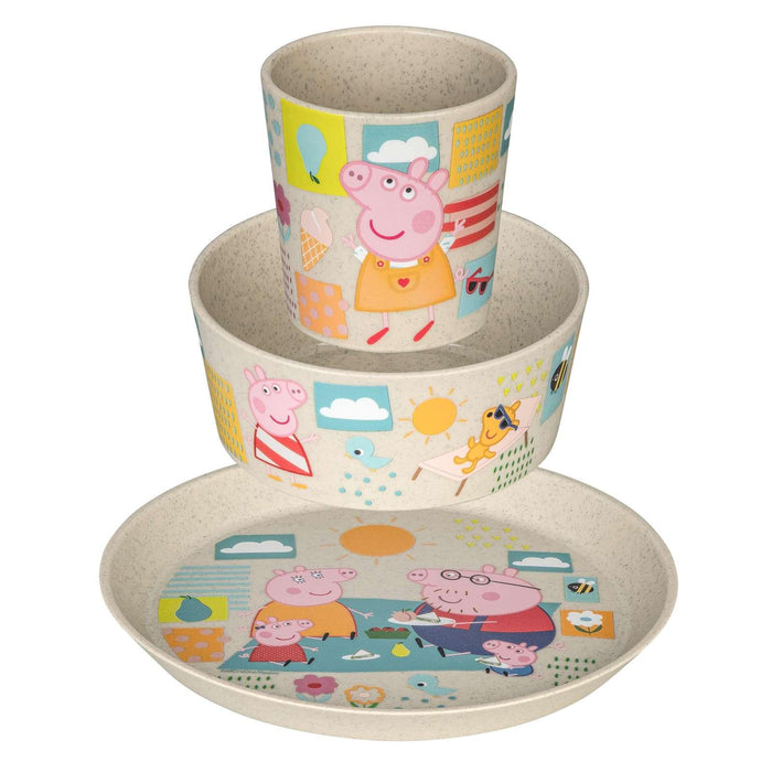 Koziol Connect 3pc Dining Set - Peppa Pig - HAUSwares