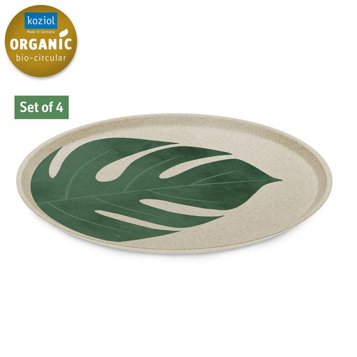 Koziol Connect Plate 205mm 4pc Set - Monstera