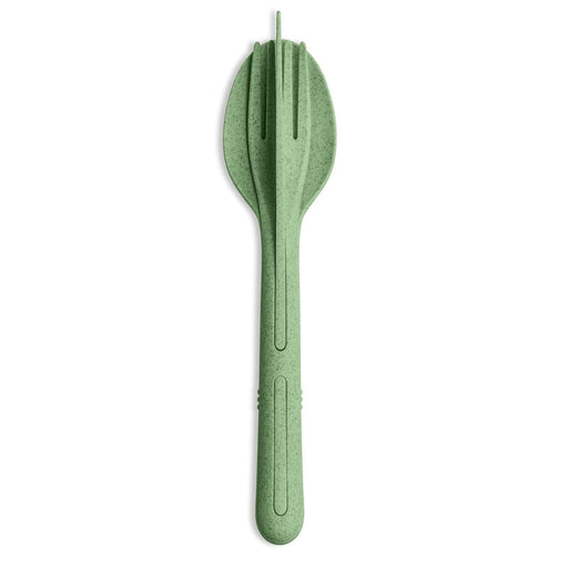 Koziol Klikk Cutlery Set 3 Pieces - Nature Leaf Green