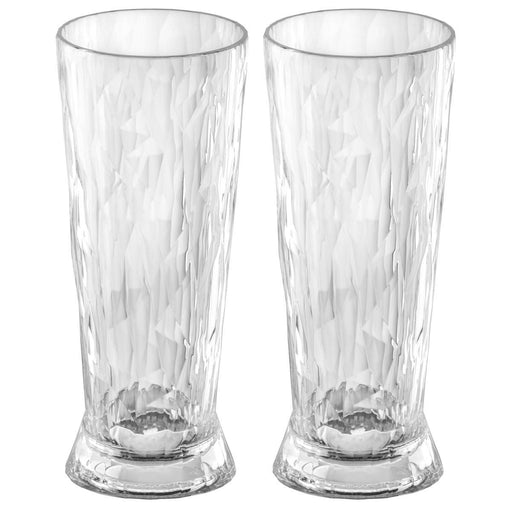 Koziol Superglas 300ml Club No.10 Crystal Clear - Set of 2