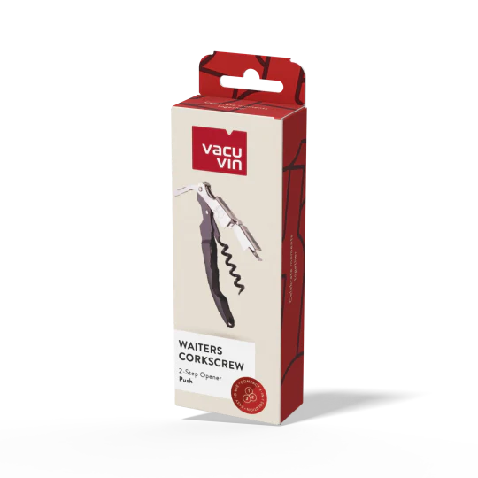 Vacu Vin Push Waiter's Corkscrew - Black