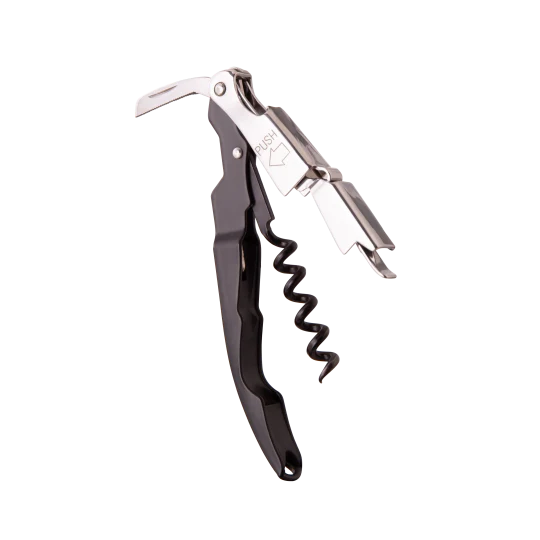 Vacu Vin Push Waiter's Corkscrew - Black