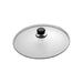 Scanpan Classic 24cm glass lid with black knob and stainless steel rim