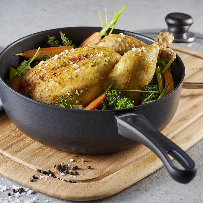 SCANPAN Classic Induction Saute Pan With Lid 24cm - HAUSwares