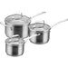 SCANPAN Impact Saucepan Set 3pc - 16cm 18cm 20cm