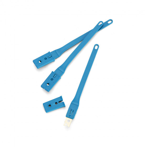 De Buyer Set Of 10 Disposable Blue Reversible Baker Blades