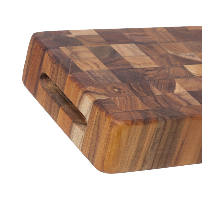 Close-up of TeakHaus Butcher Block Long Serving & Chopping Board