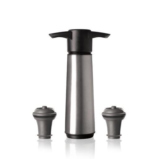 Vacu Vin Wine Saver Stainless Steel (1 Pump, 2 Stoppers)
