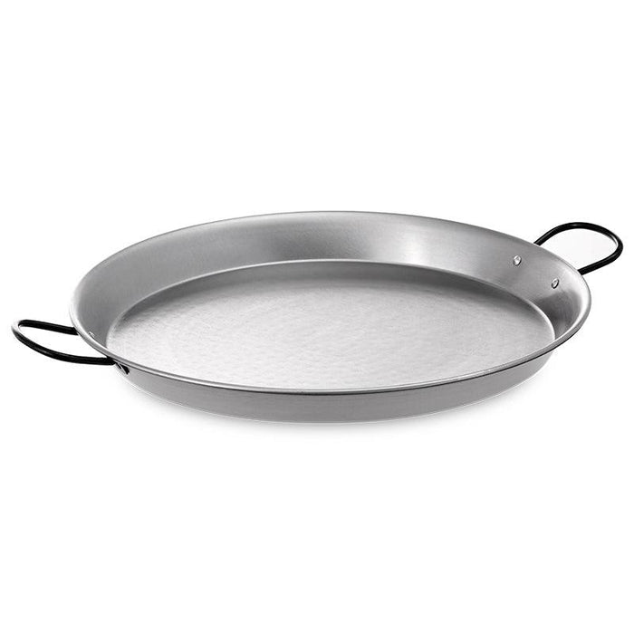 Vaello Polished Steel Valencian Paella Pan - 24cm